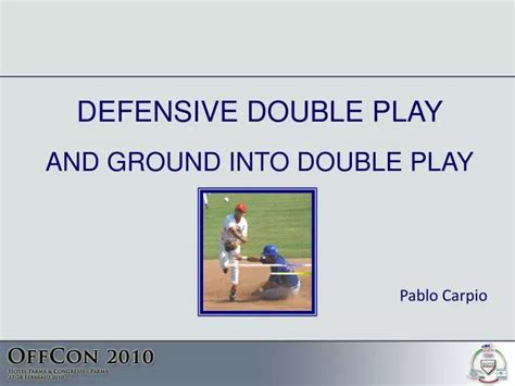 Ground Into Double Play .